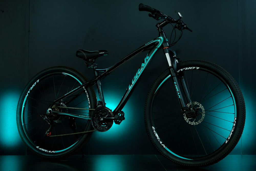 Lorak Glory 1000 Матовый Чёрный/Мятный рама 15 (на рост 141-160)