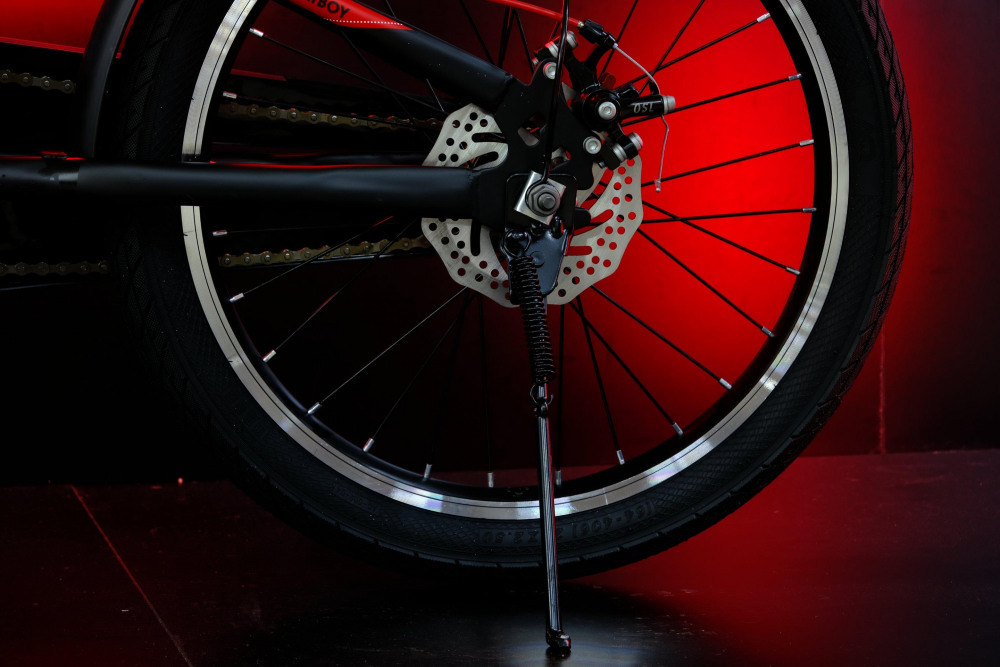 HEAM 20 FATBOY Disk Матовый Чёрный/Красный